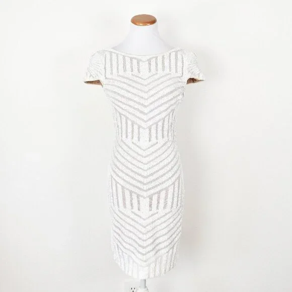 Dress the Population Tabitha Cap Sleeve Sequin Dress - M - Picture 1 of 11